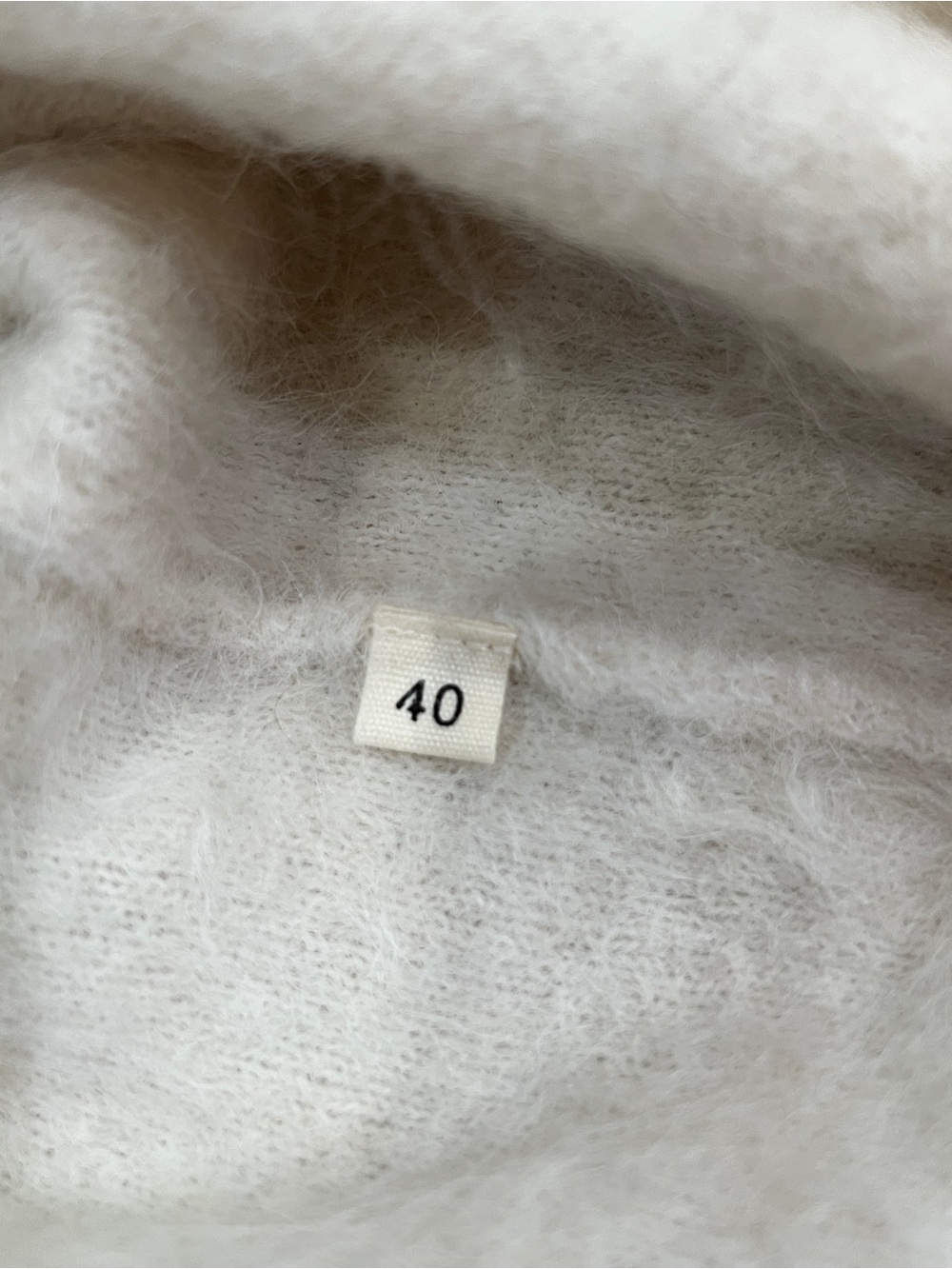 Jil Sander Ivory Fuzzy Button Cardigan Women’s EU 40 - Picture 3 of 4